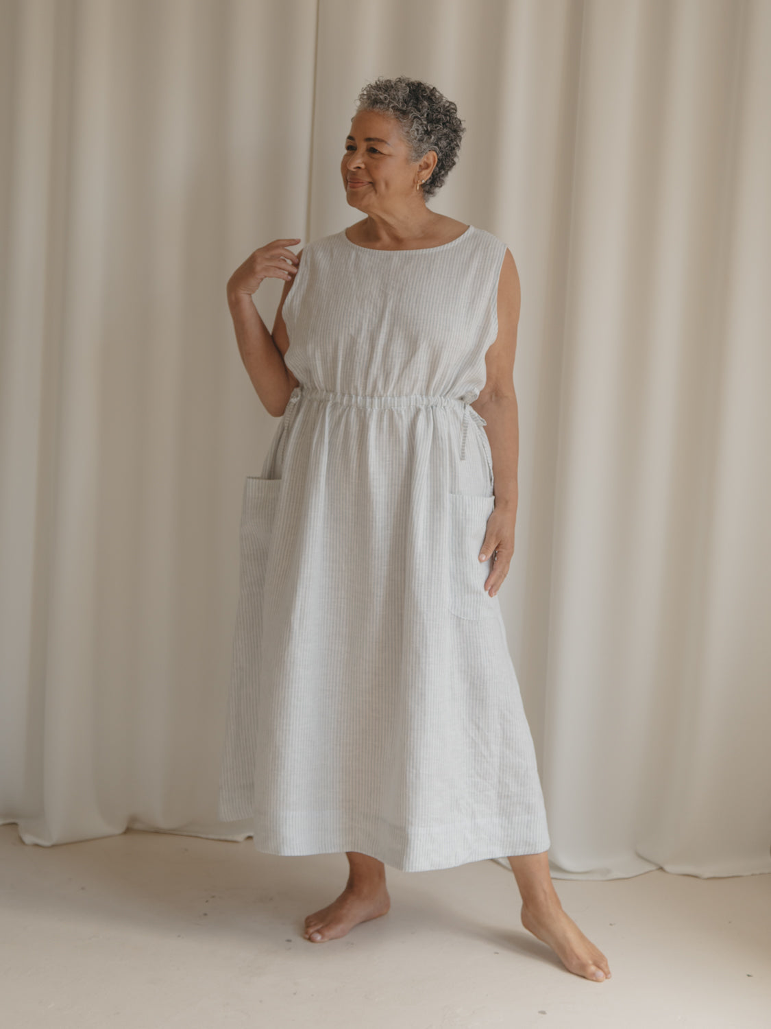 Finley Dress in French Stripe