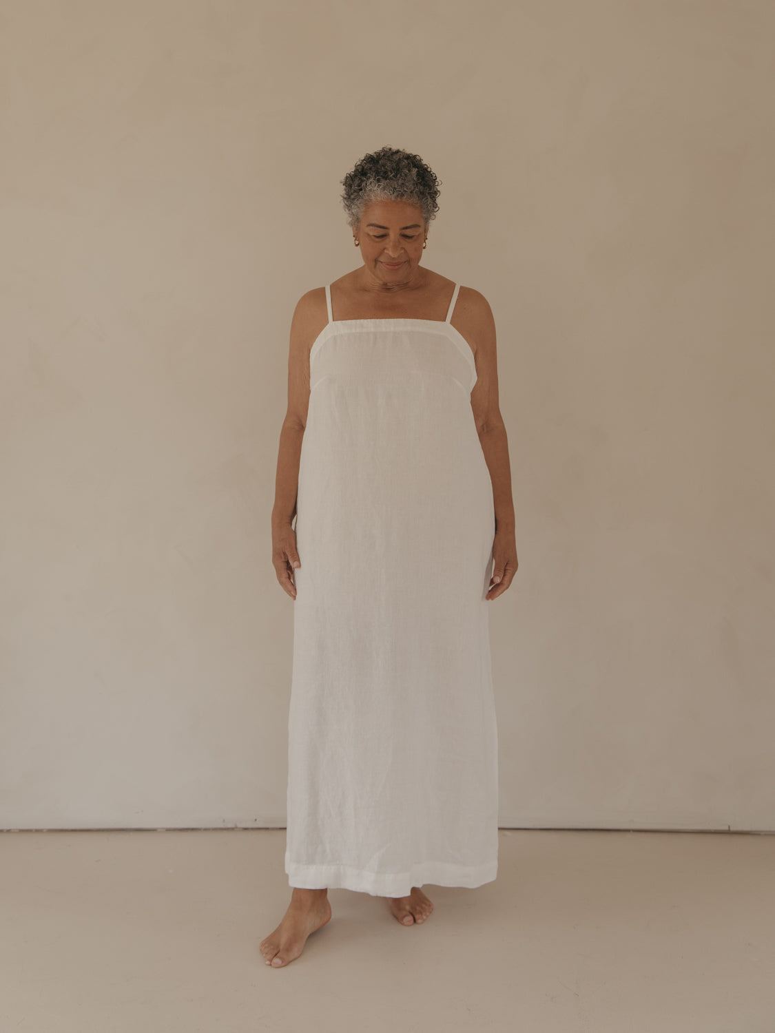 Pia Dress in Salt
