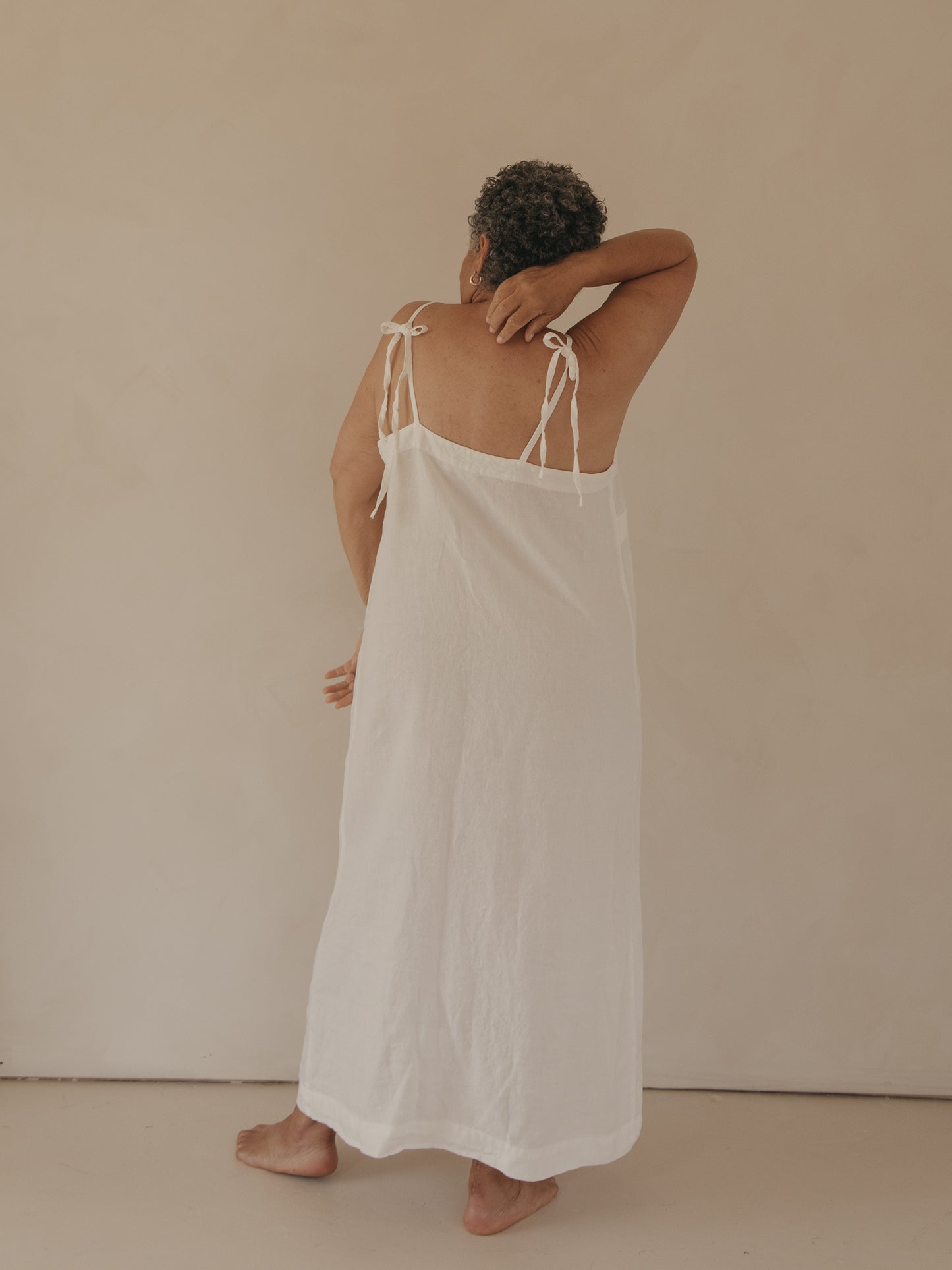 Pia Dress in Salt