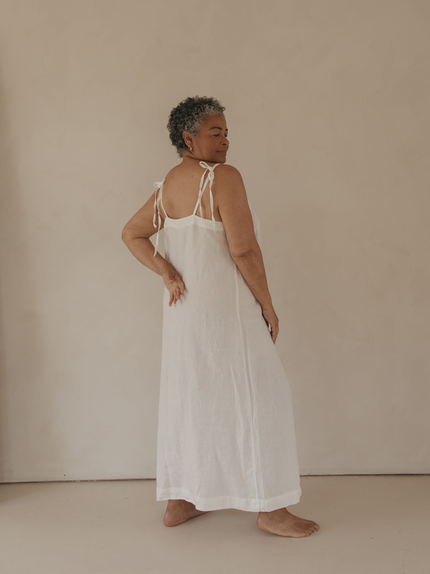 Pia Dress in Salt