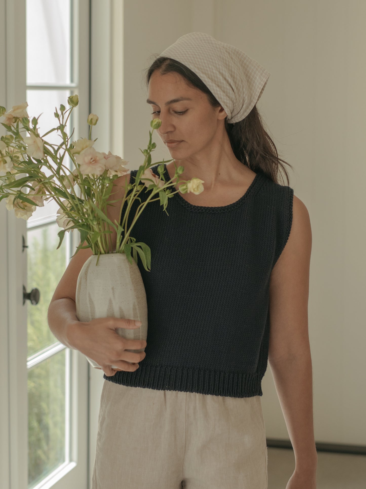 Briar Knit Top in Navy