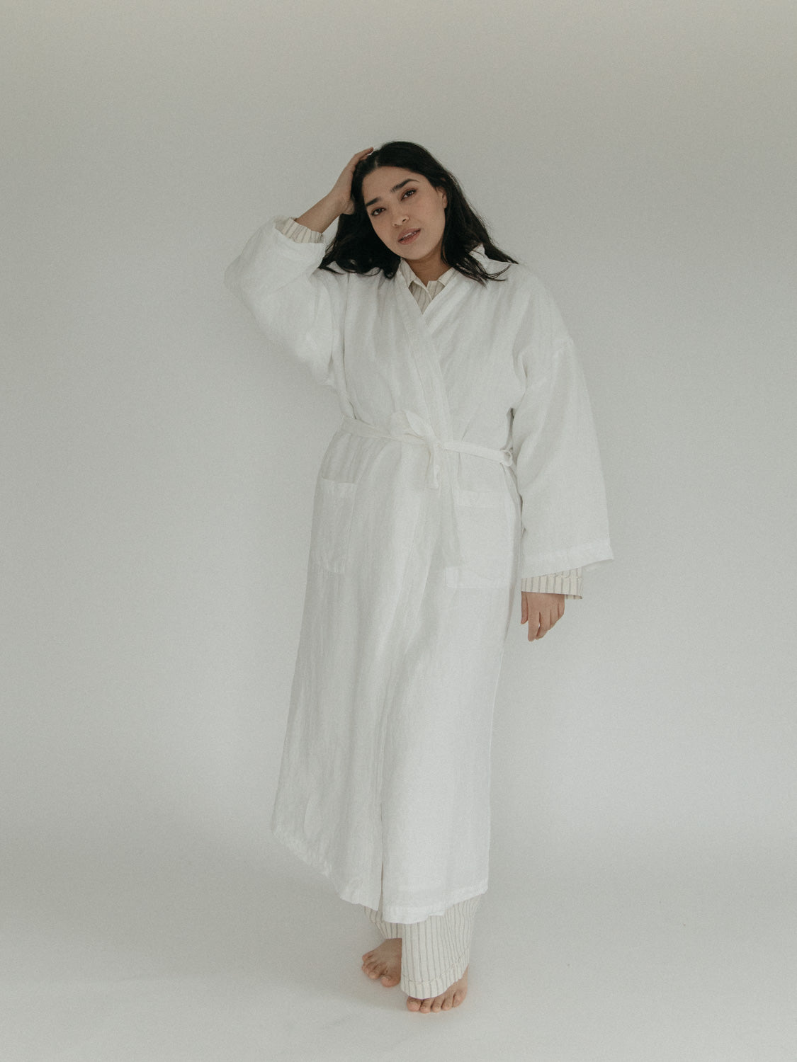 Winnie Robe in Salt
