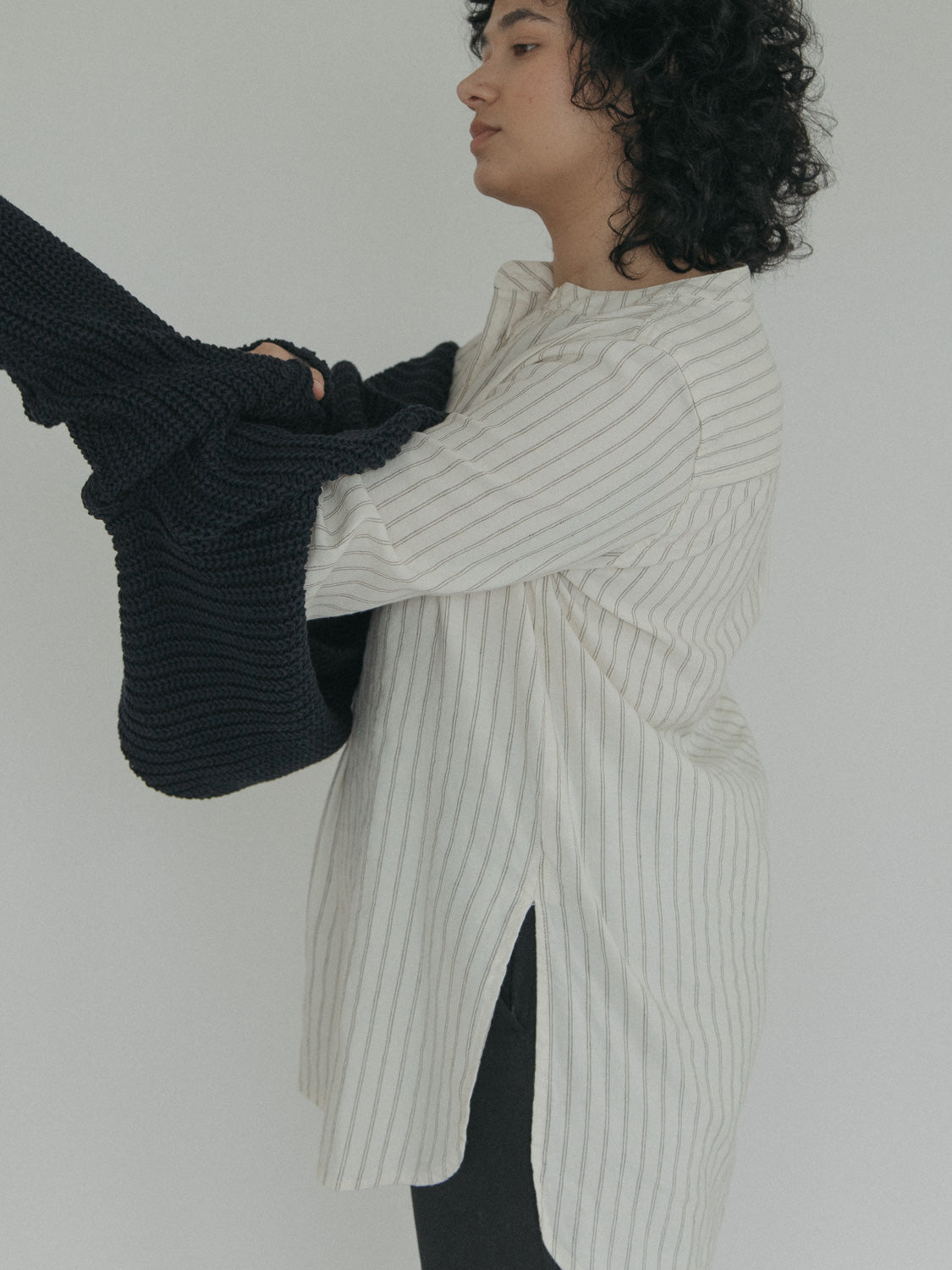Theo Tunic Walnut Stripe