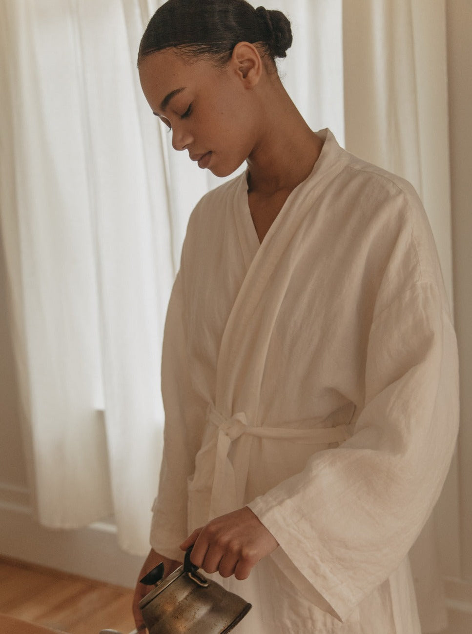 Winnie Robe in Salt