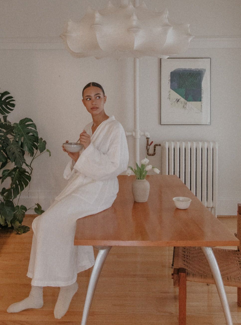 Winnie Robe in Salt