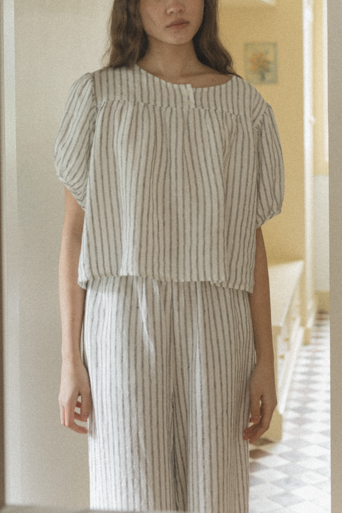 Cosette Top Vintage Stripe – Gillian Stevens