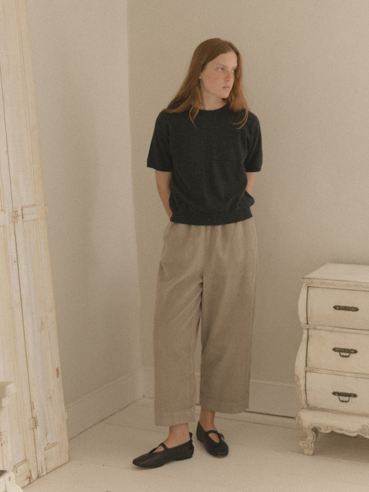 Lottie Knit Top Charcoal