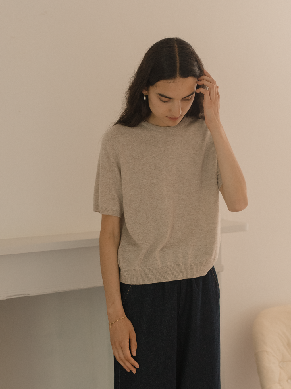 Lottie Knit Top Oatmeal