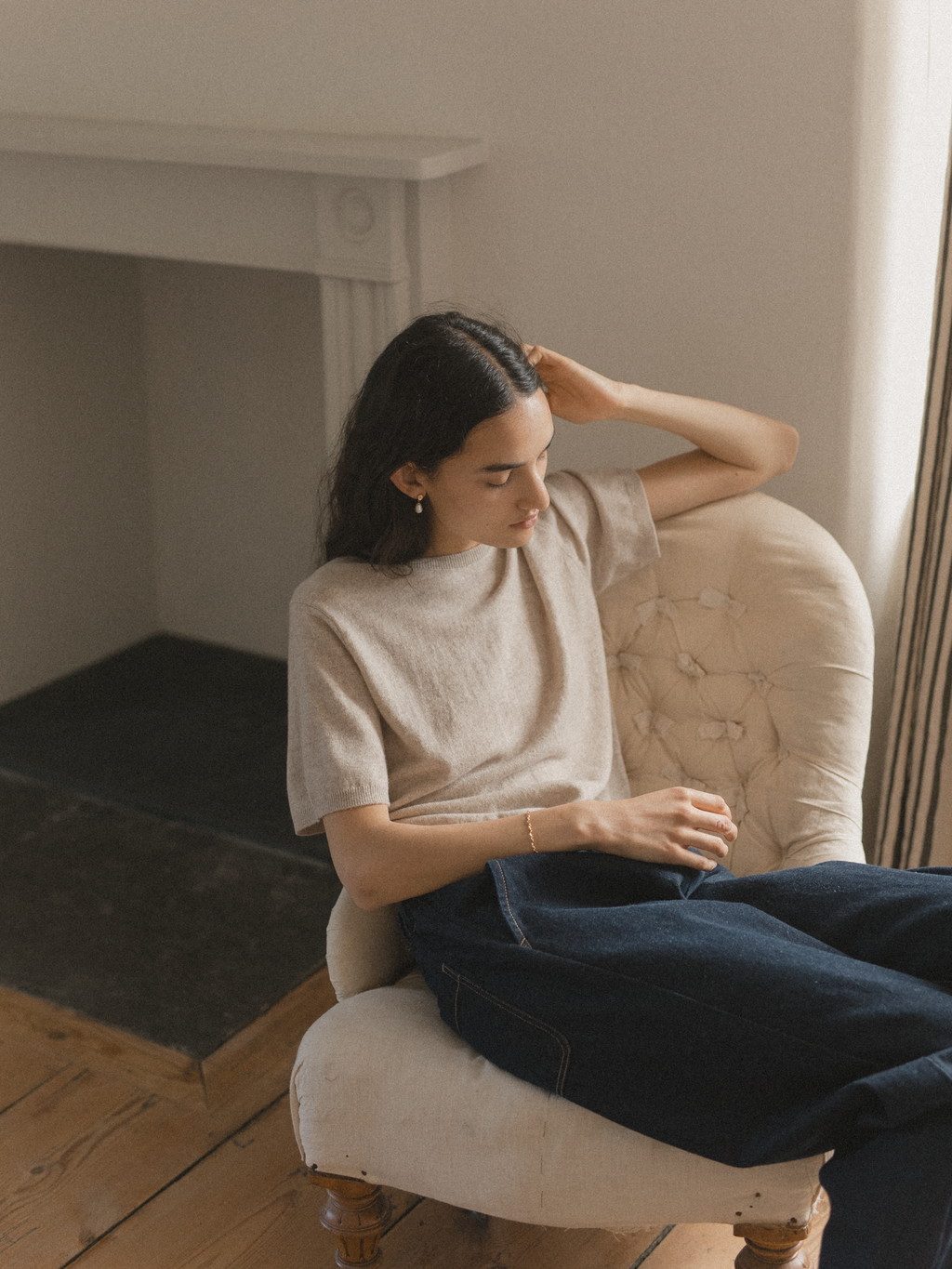 Lottie Knit Top Oatmeal