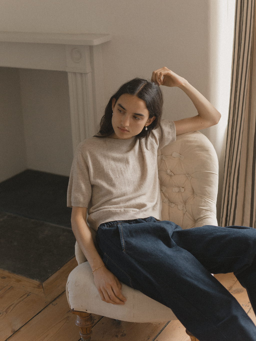 Lottie Knit Top Oatmeal