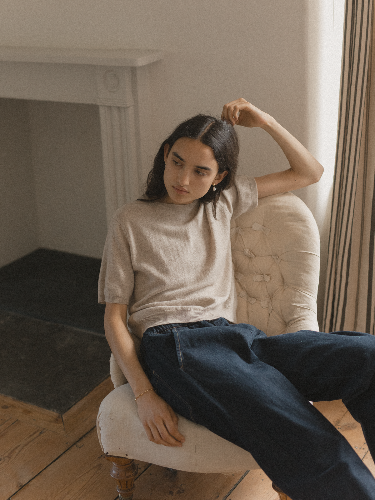 Lottie Knit Top Oatmeal