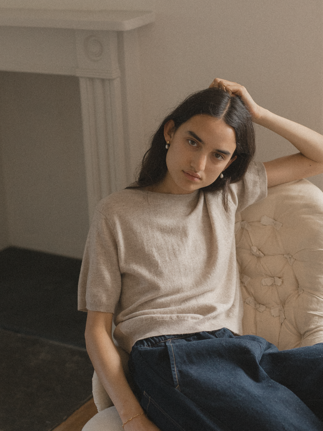 Lottie Knit Top Oatmeal