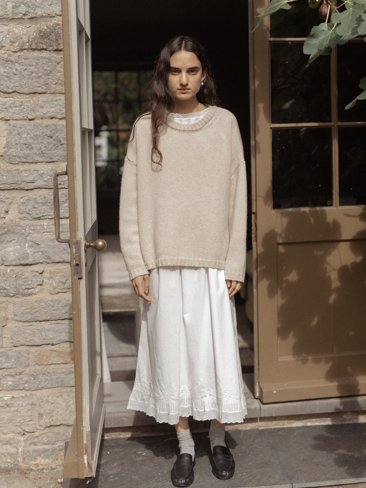 Ezra Pullover Oat Milk