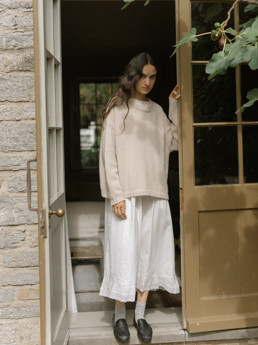 Ezra Pullover Oat Milk