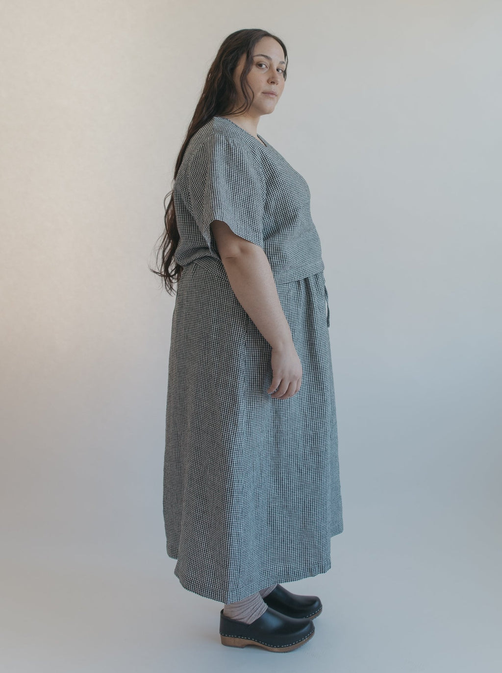 Adrie Skirt in Gingham Noir