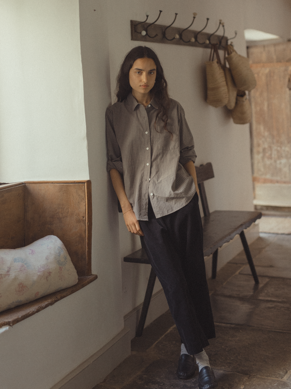 Britta Shirt Grey Check