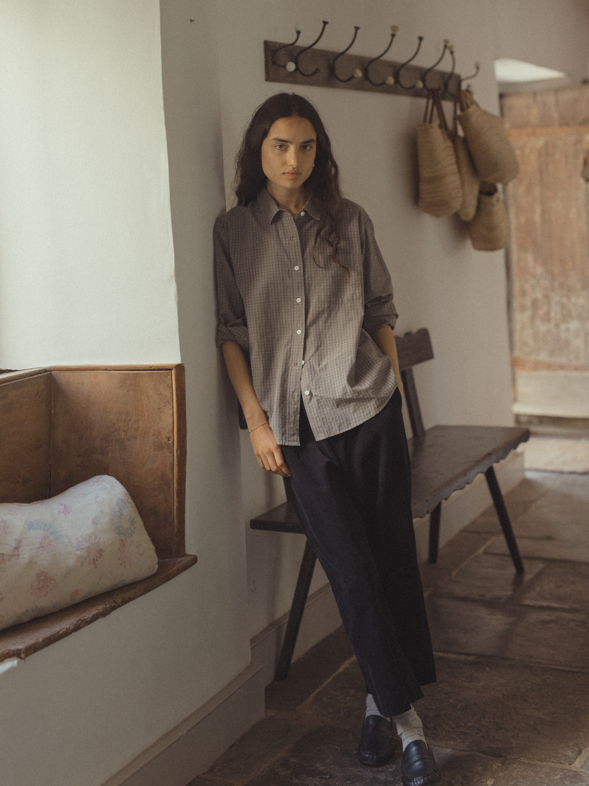 Britta Shirt Grey Check
