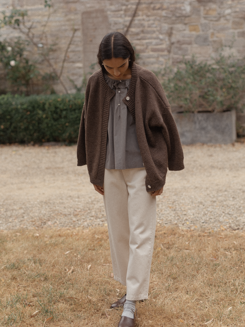 Llewyn Cardigan Dark Chocolate