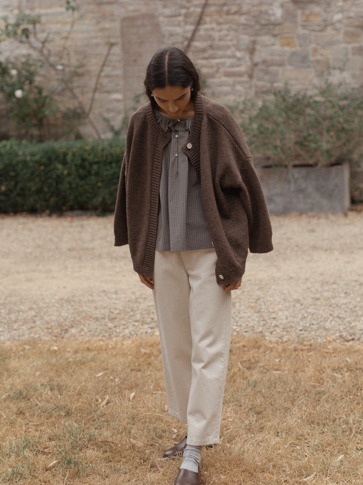 Llewyn Cardigan Dark Chocolate