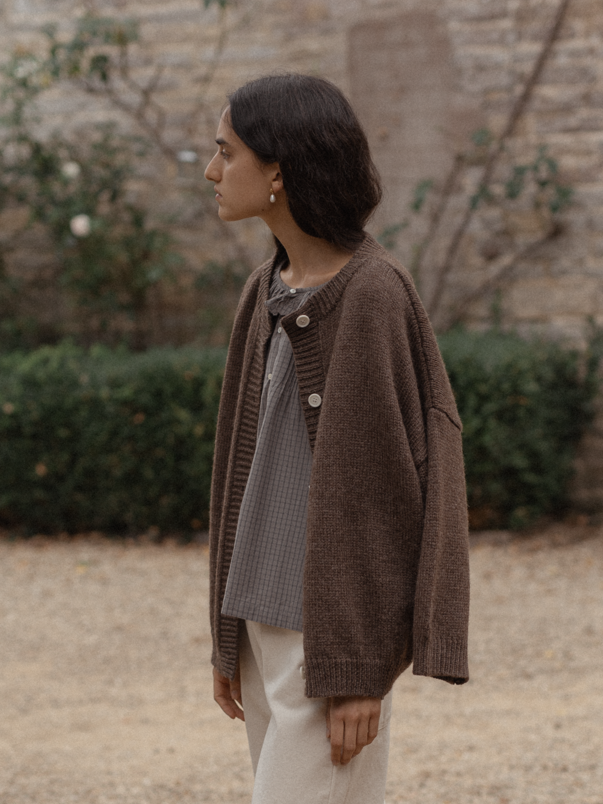 Llewyn Cardigan Dark Chocolate