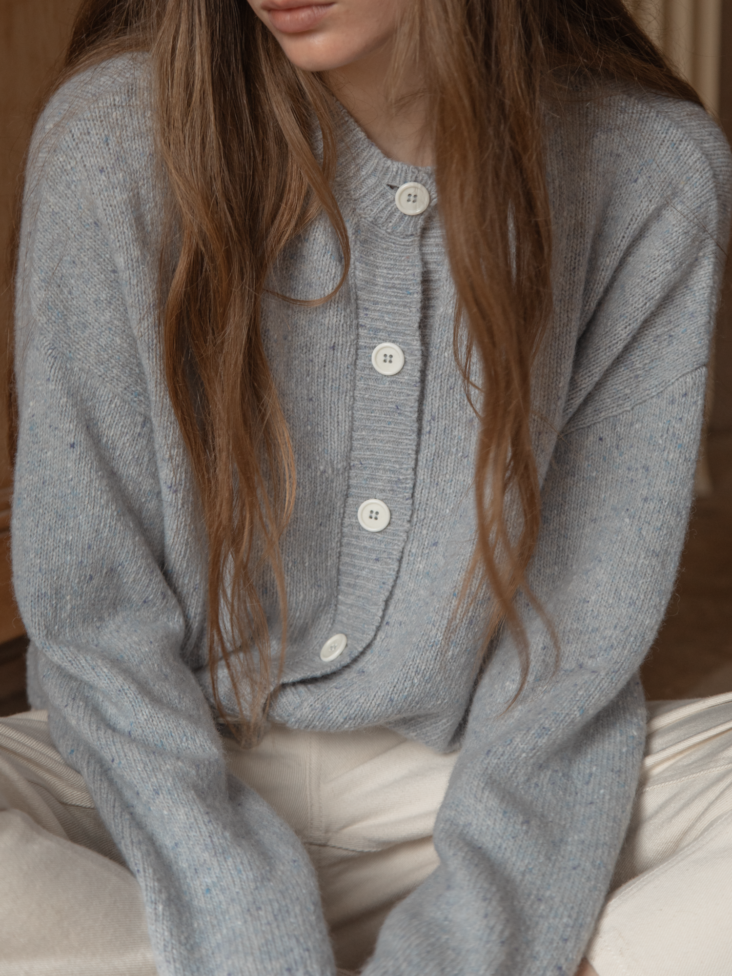 Giséle Cardigan Cornflower