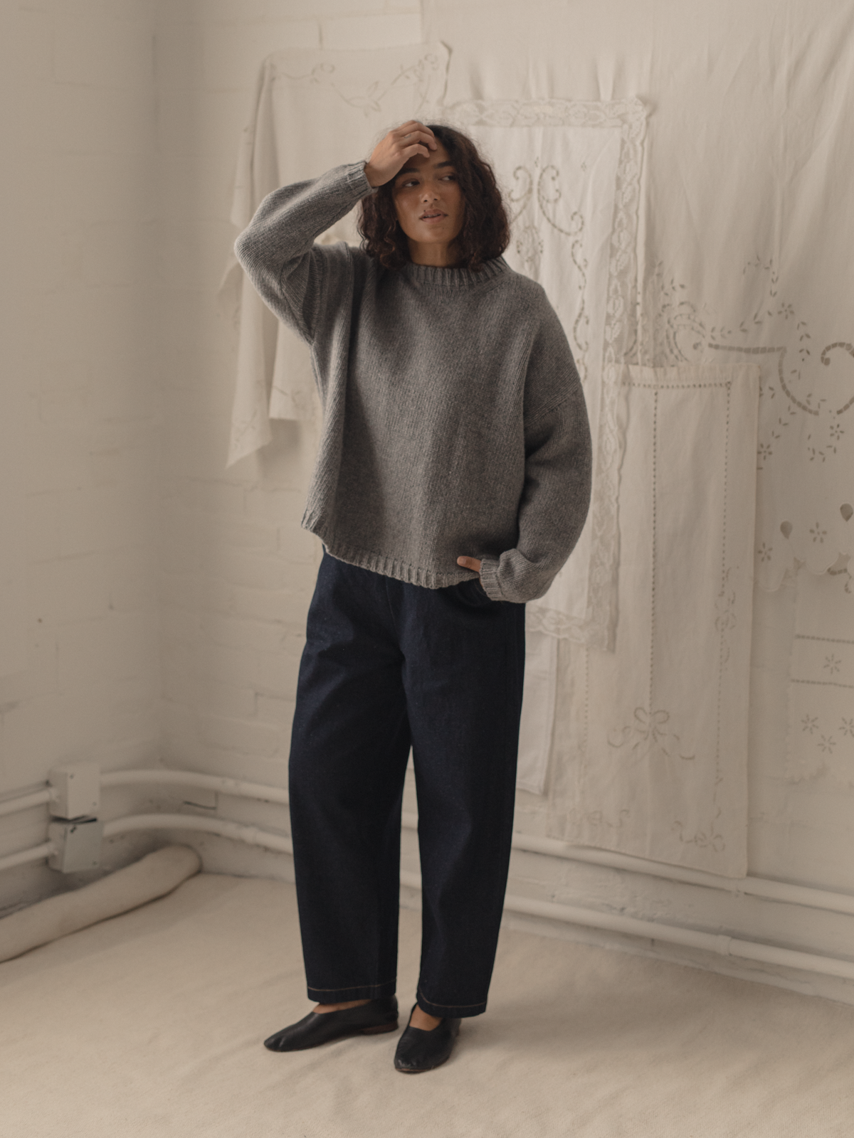 Ezra Pullover Derby Grey