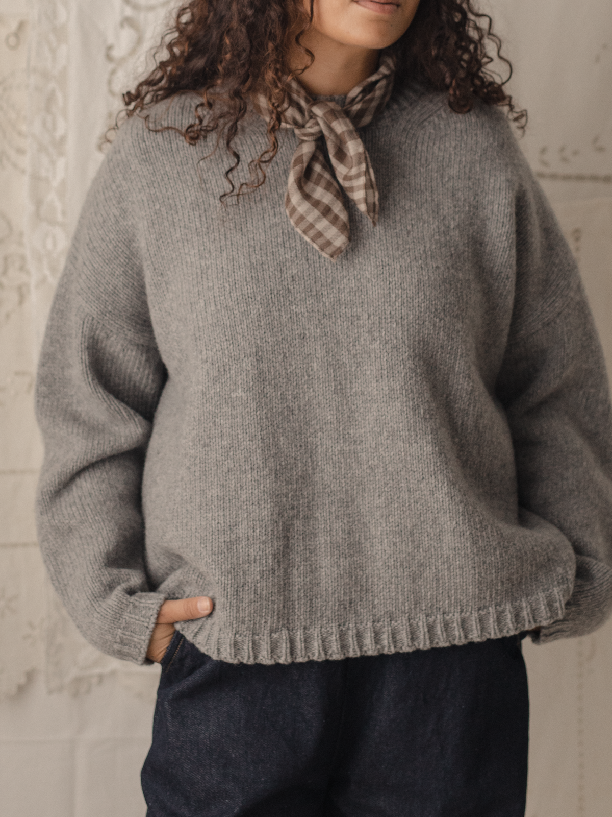 Austen Scarf Madder Check