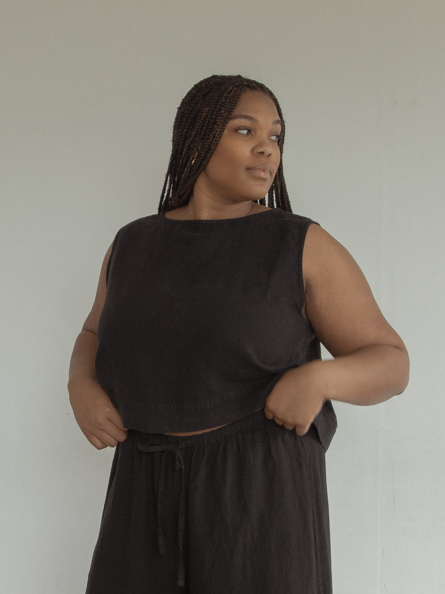 Finley Top in Noir