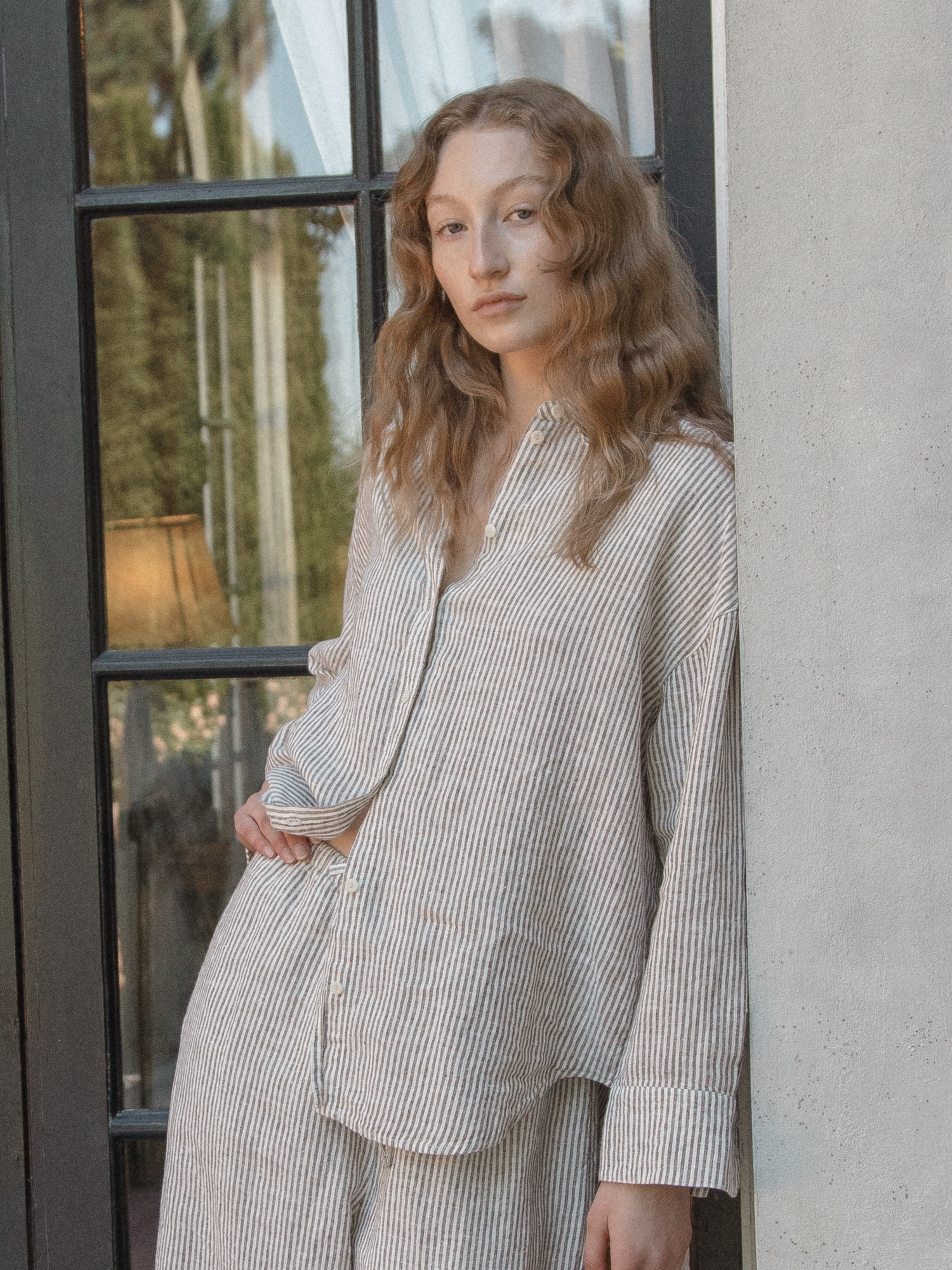 Lee Shirt in Chocolate Stripe