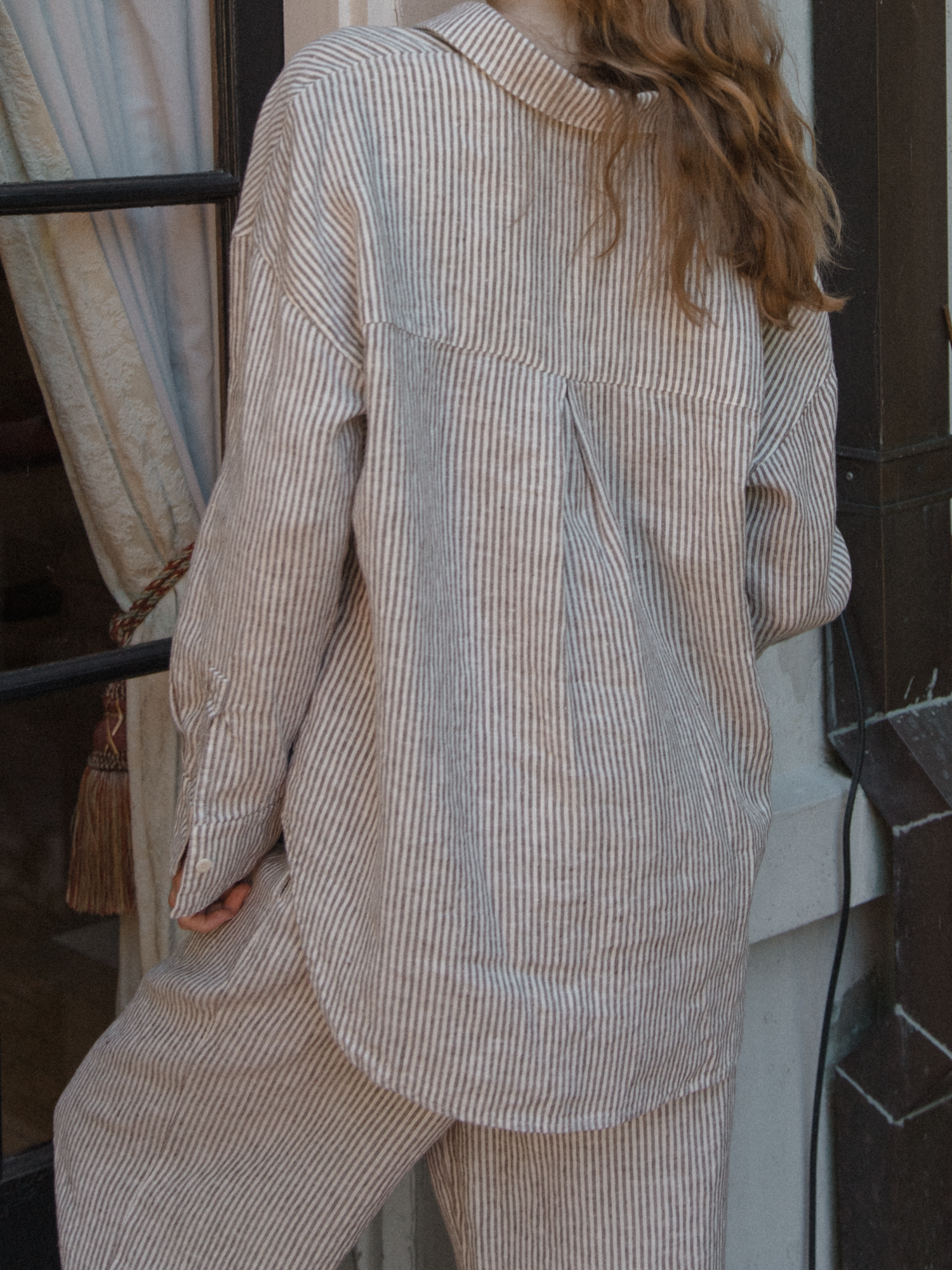 Lee Shirt in Chocolate Stripe