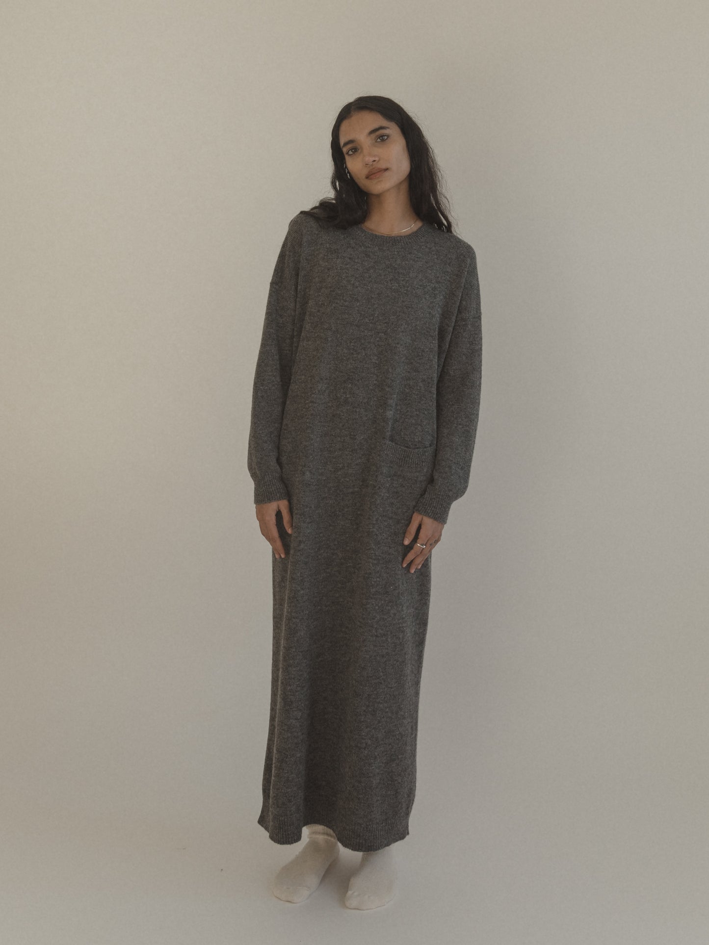 Maison Dress in Charcoal