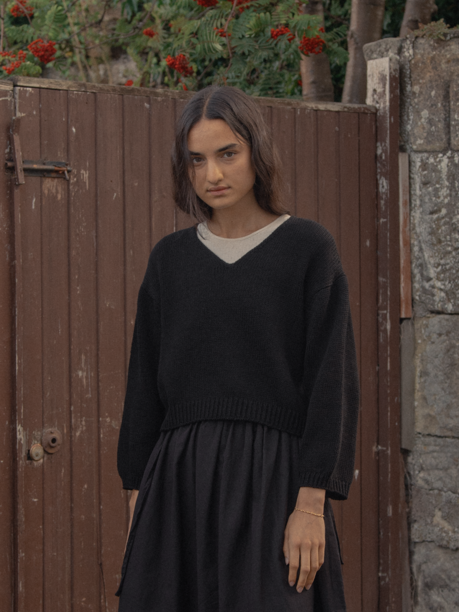 Lily Long Sleeve in Noir