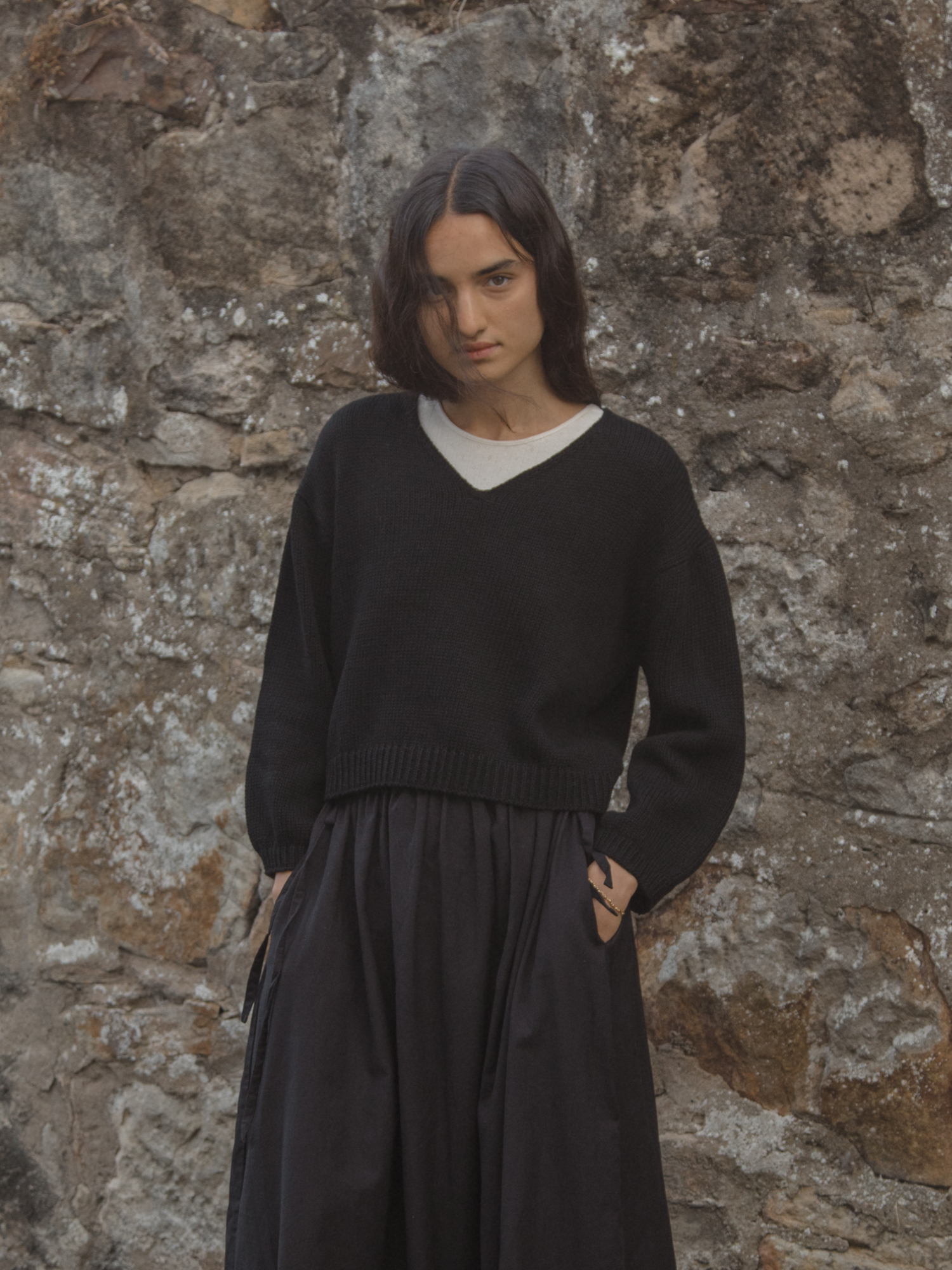 Lily Long Sleeve in Noir
