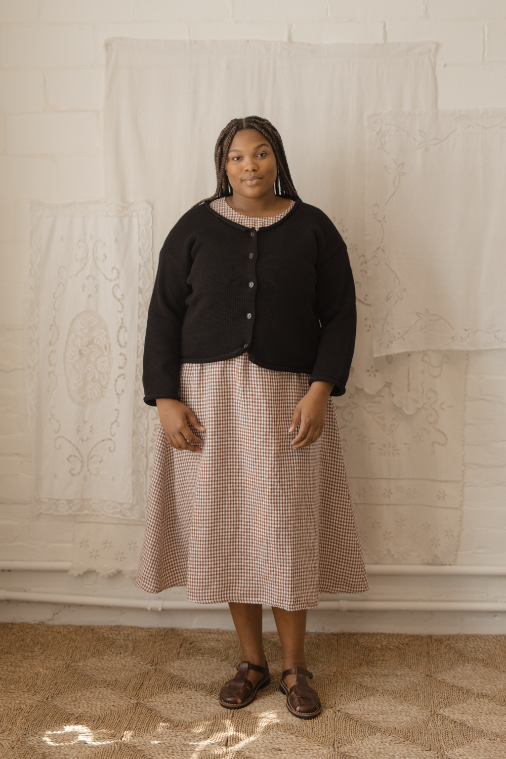 Paige Dress Crimson Gingham