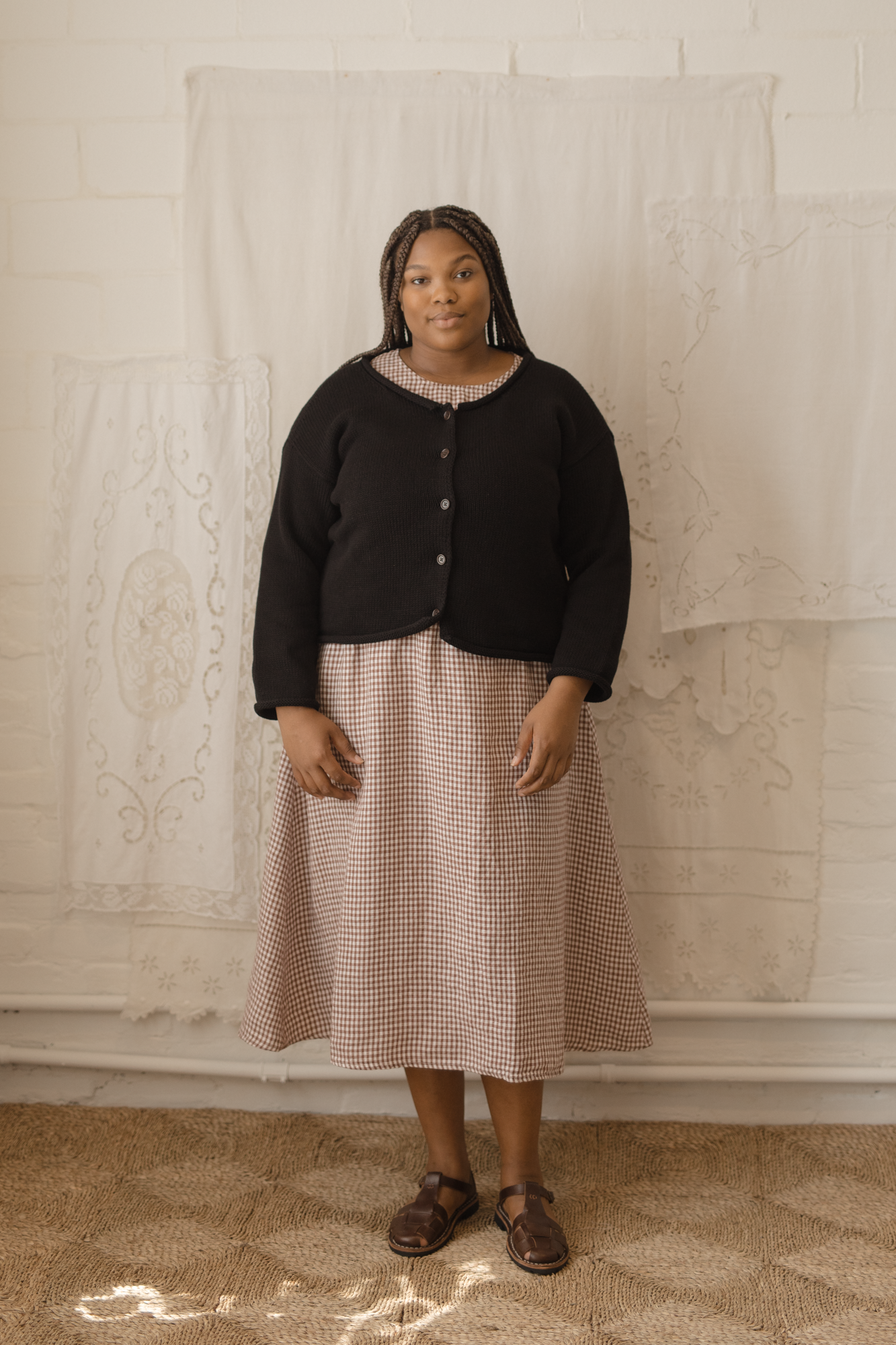 Paige Dress Crimson Gingham