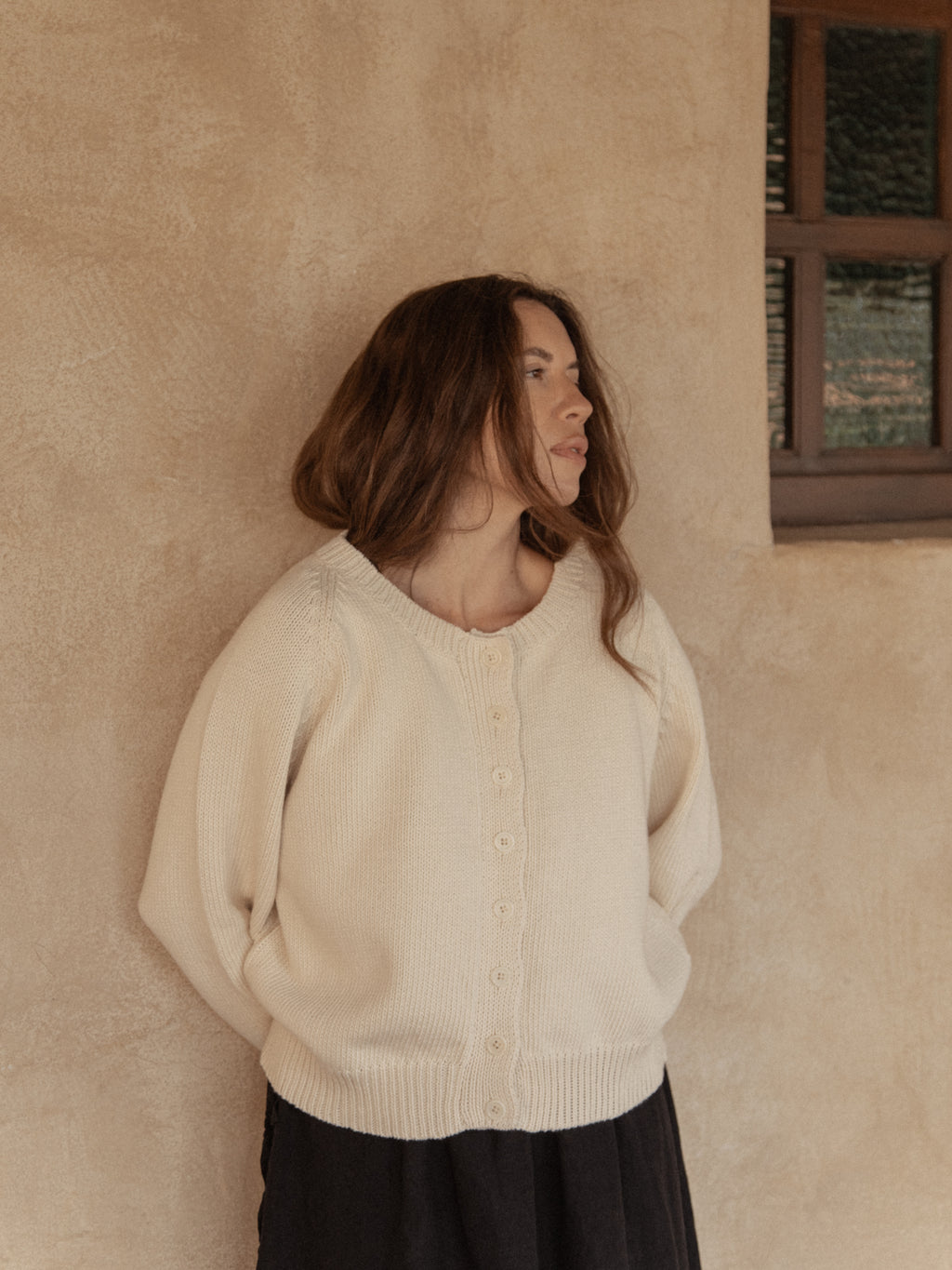 Mabel Cardigan in Ivory