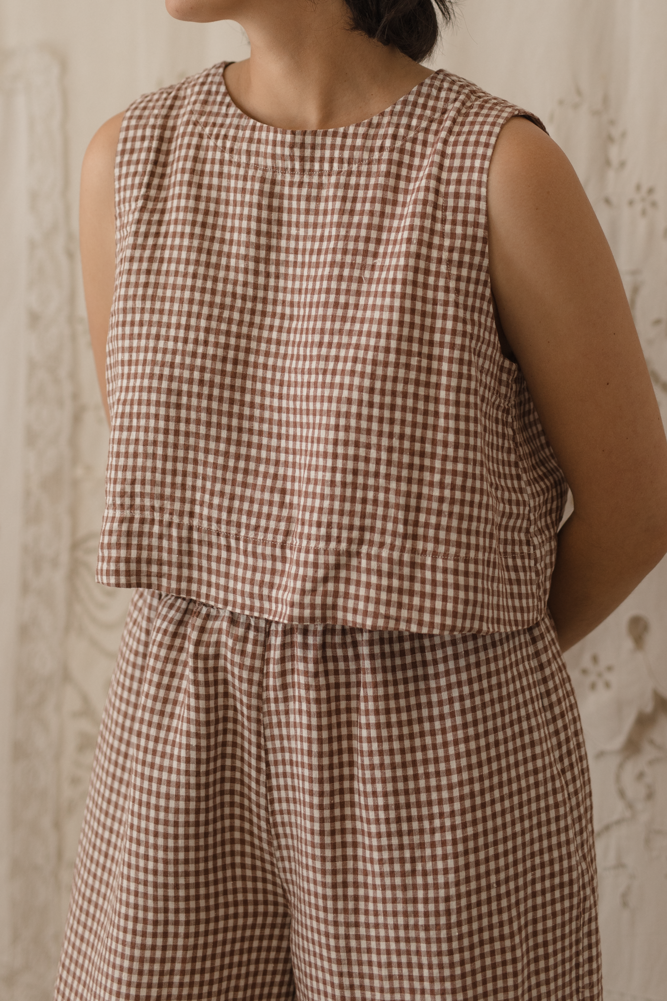 Frankie Top Crimson Gingham