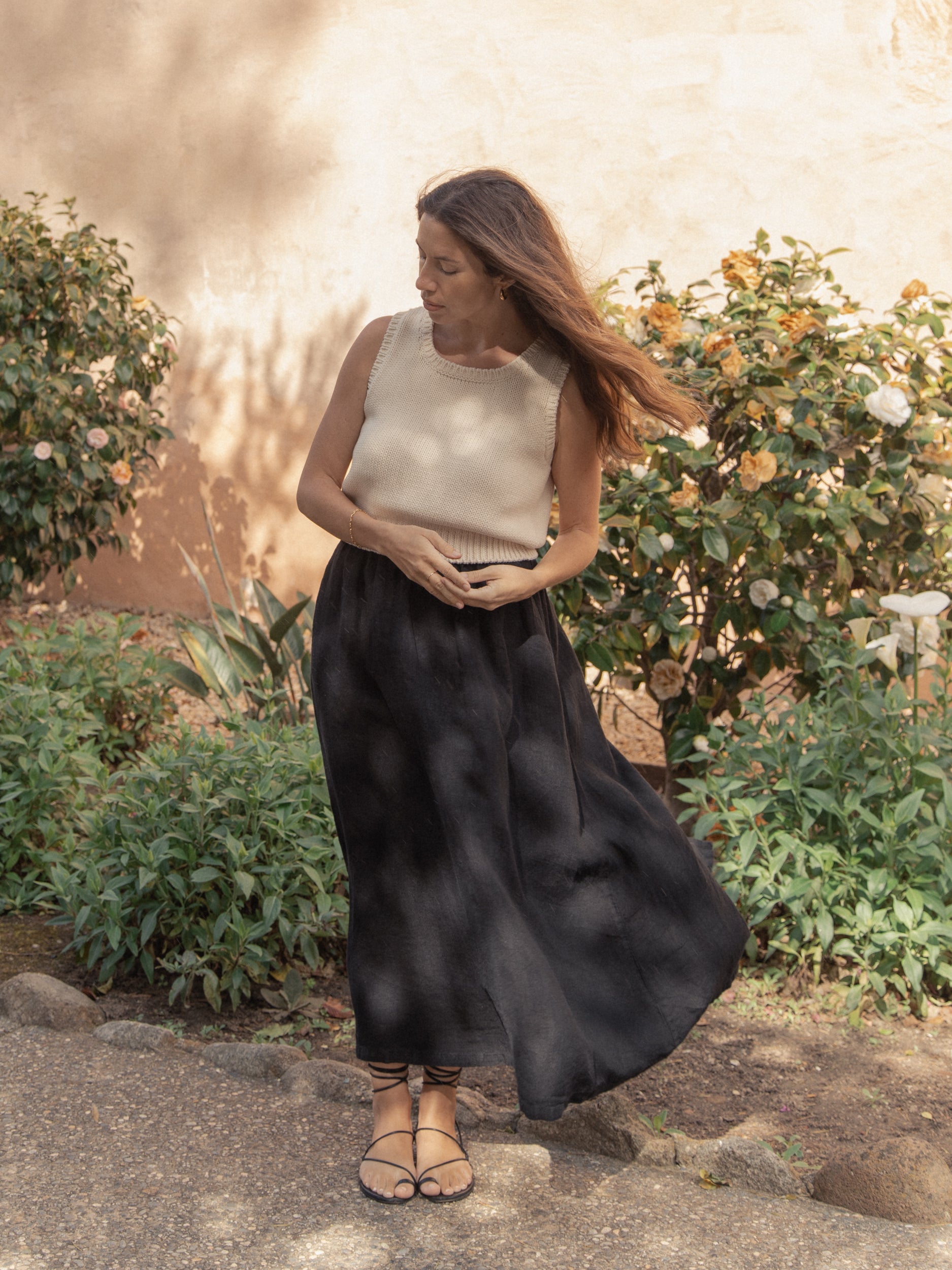 Molly Skirt Charcoal Noir