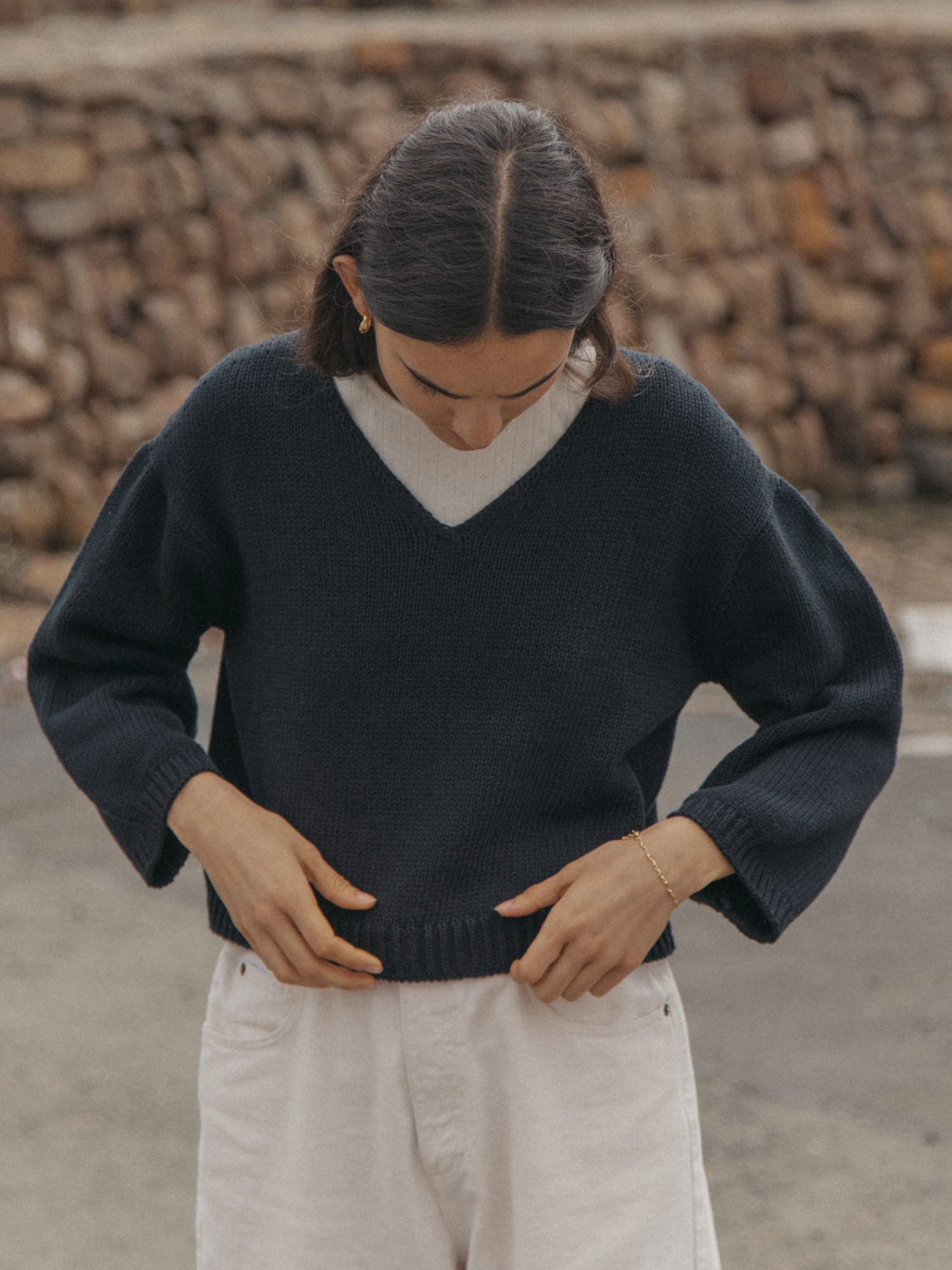 Lily Long Sleeve in Navy