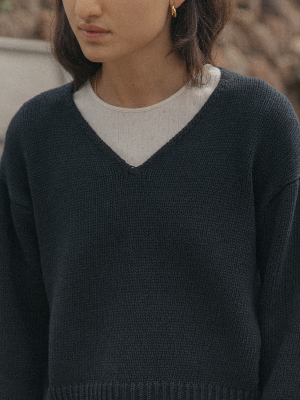 Lily Long Sleeve in Navy