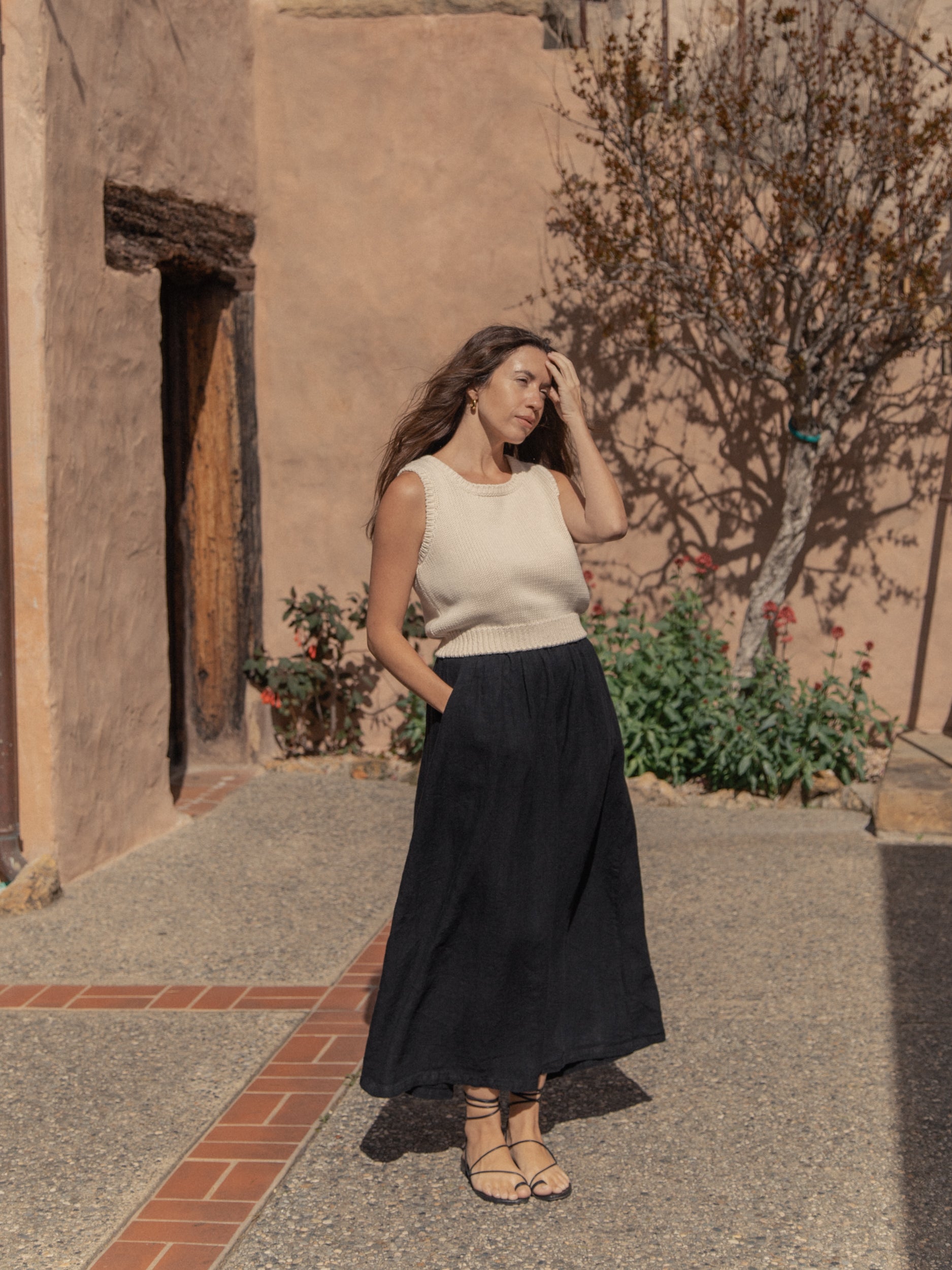Molly Skirt Charcoal Noir