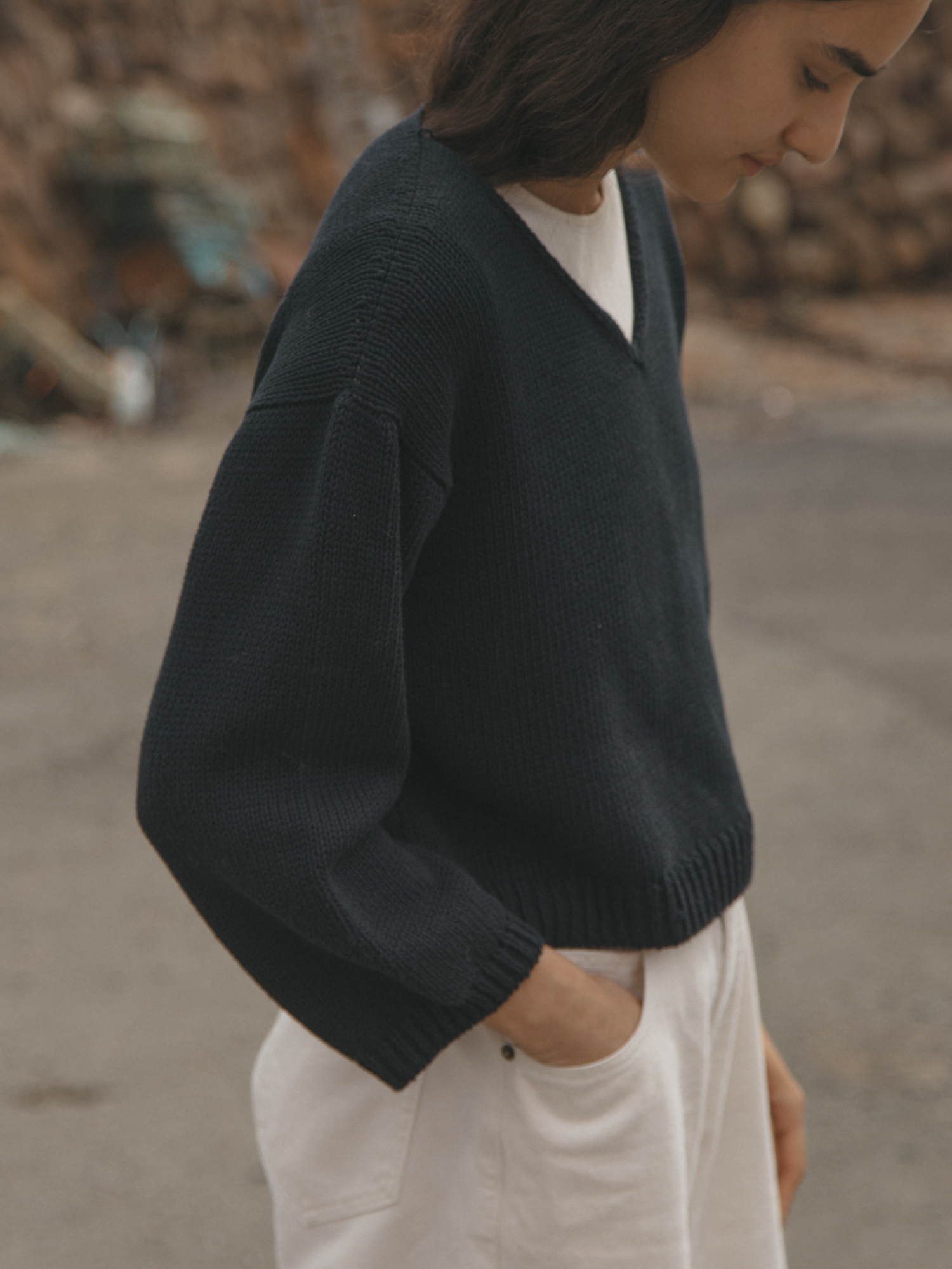 Lily Long Sleeve in Navy