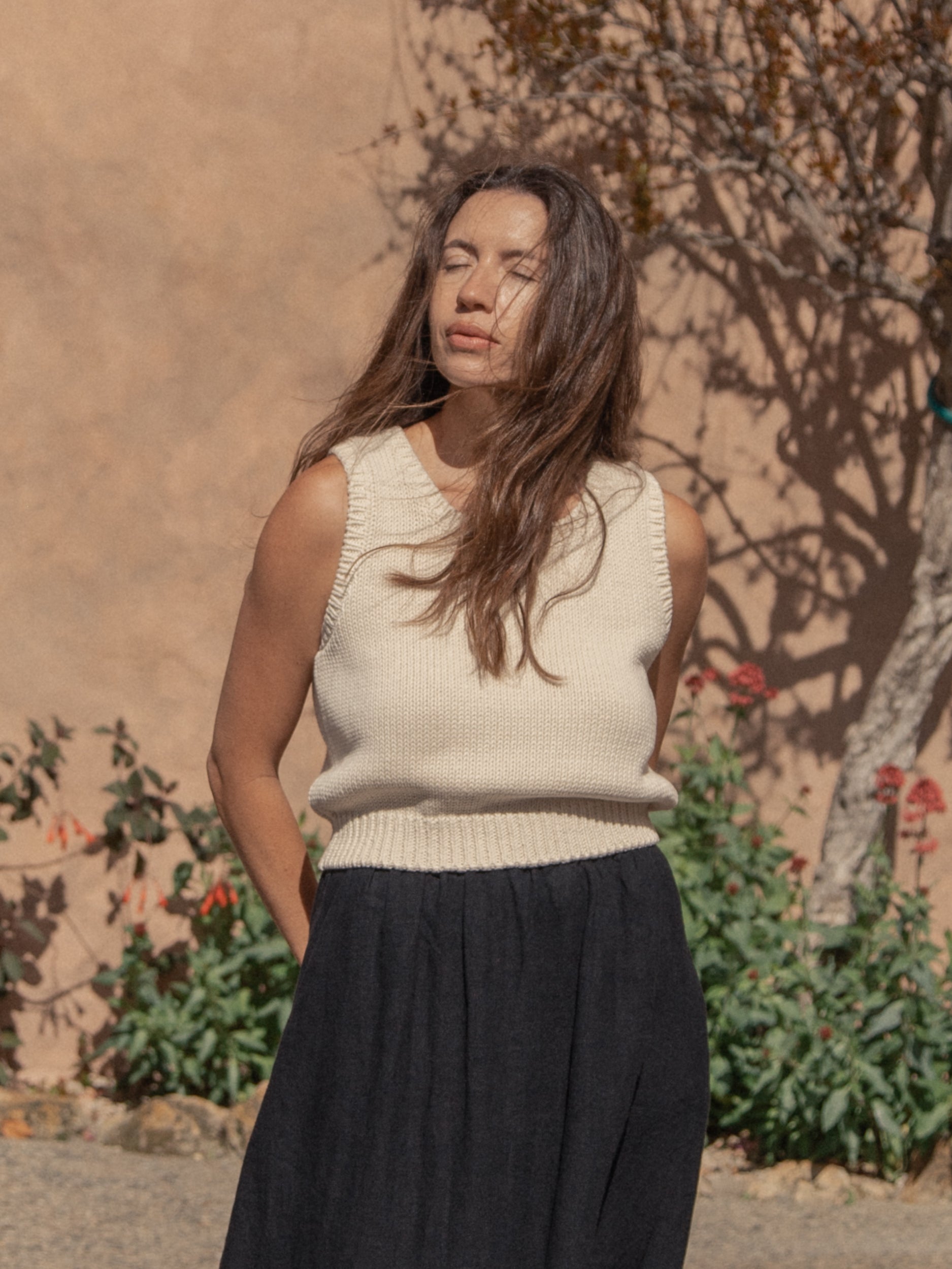 Persephone Tank Ivory