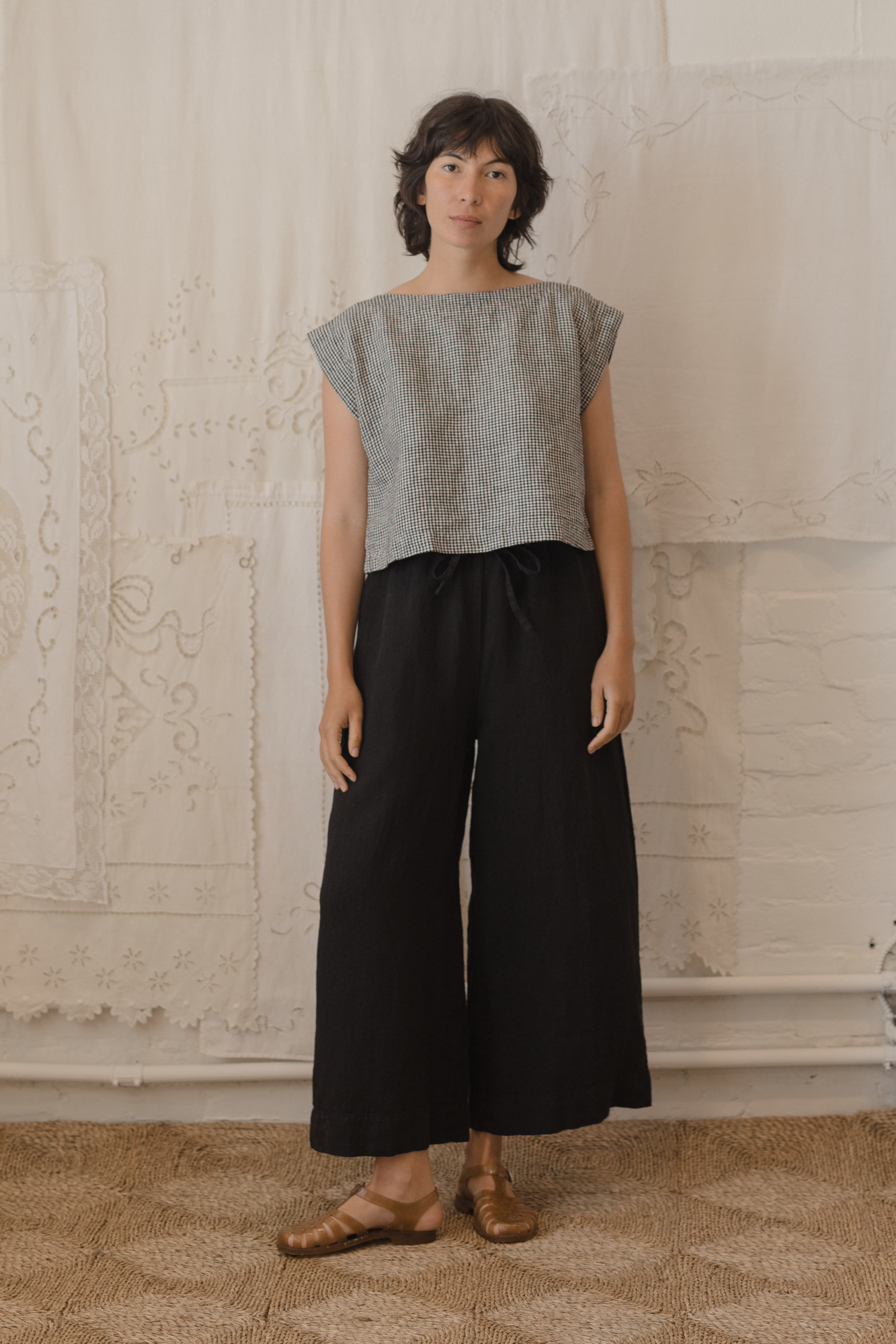 Valley Top Gingham Noir