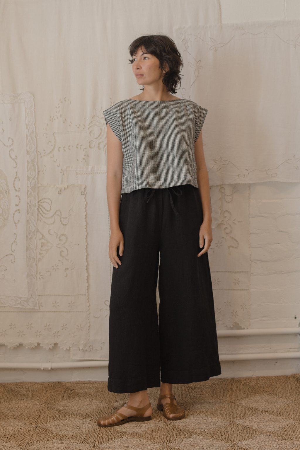 Valley Top Gingham Noir