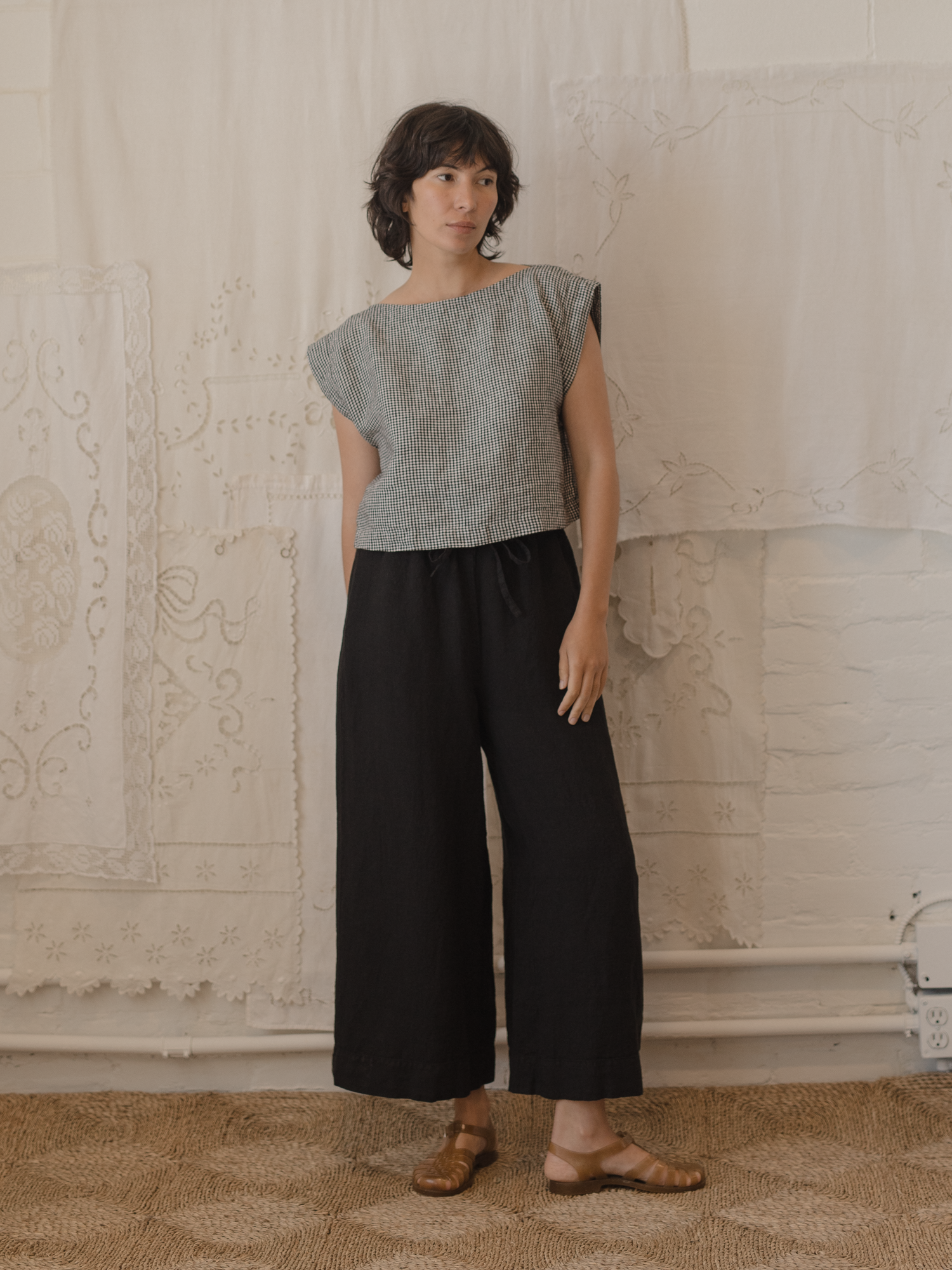 Valley Top Gingham Noir
