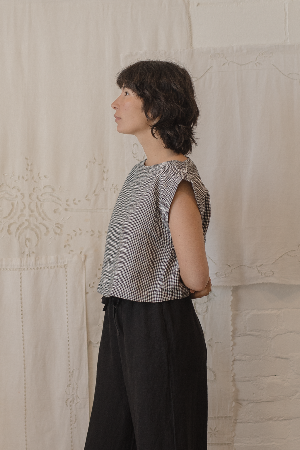 Valley Top Gingham Noir