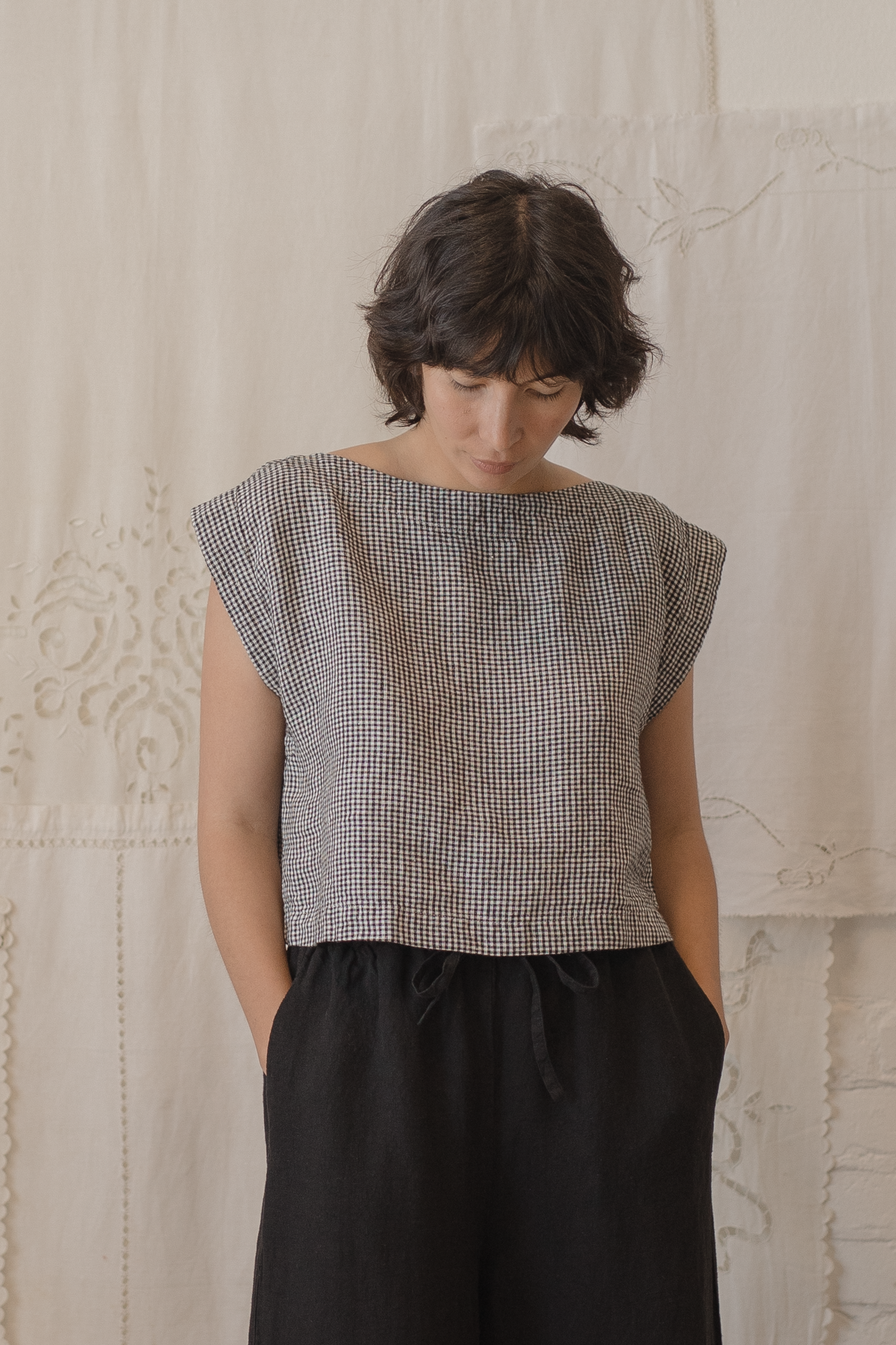 Valley Top Gingham Noir