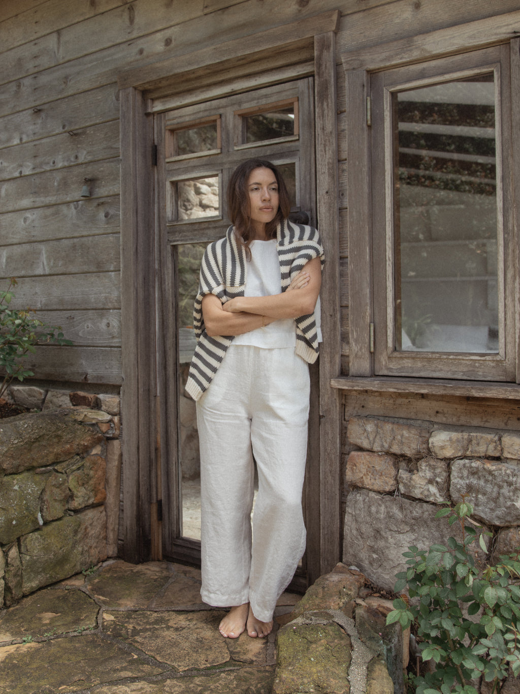 Finley Pants in Salt