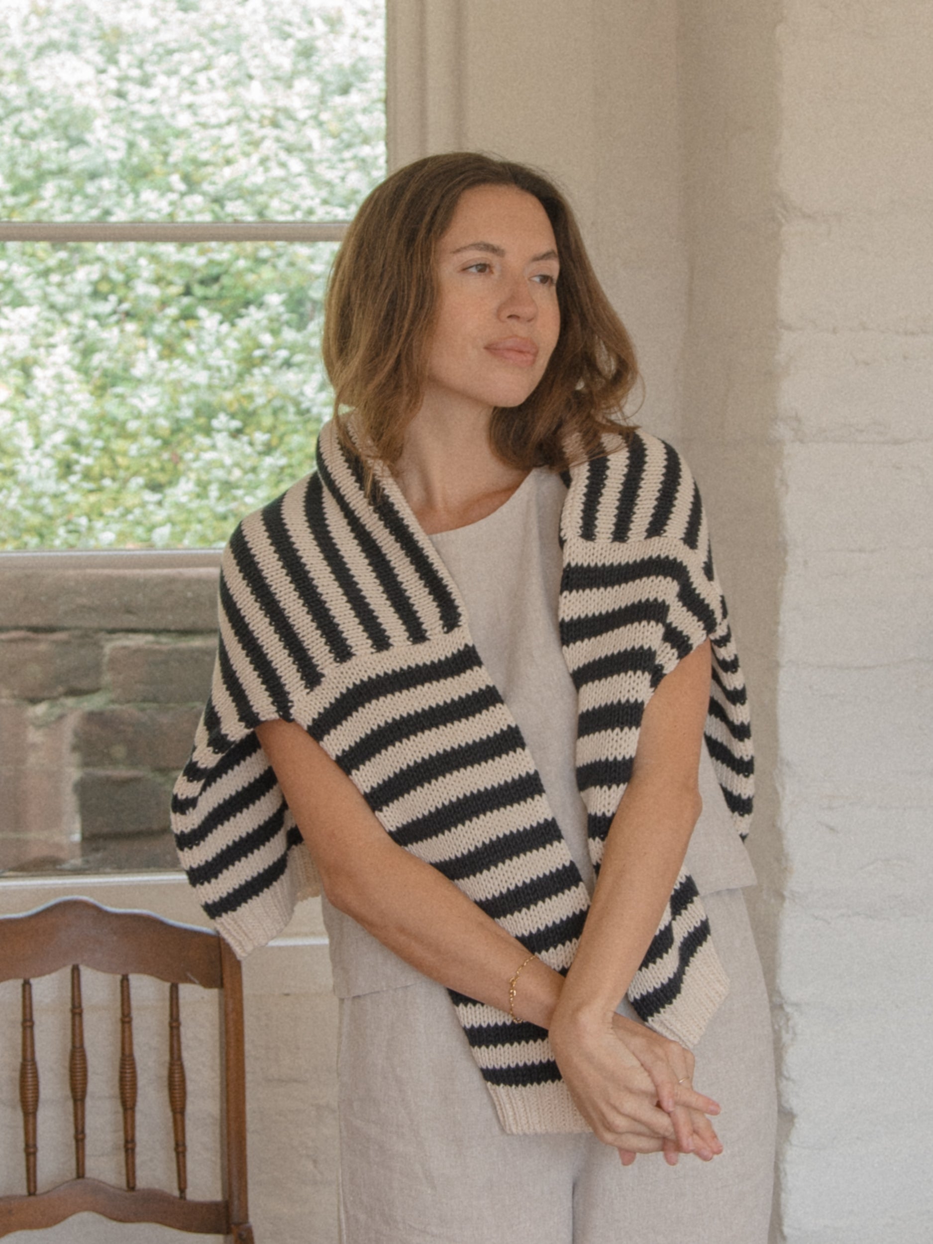 Ilse Pullover Navy Stripe